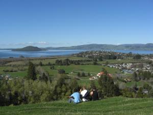 Blick auf den Lake Rotorua